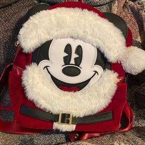 Loungefly Mickey Santa backpack